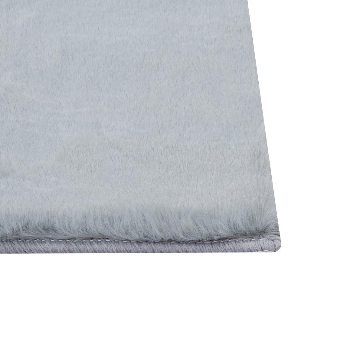 SHAGGY-KUNSTFELLTEPPICH Mirpur 150/80 cm - Grau, Kunststoff (80/150cm) - Beliani