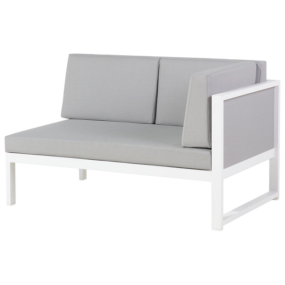 LOUNGE-SET 6-Sitzer grau Castella - Grau, Metall - Beliani