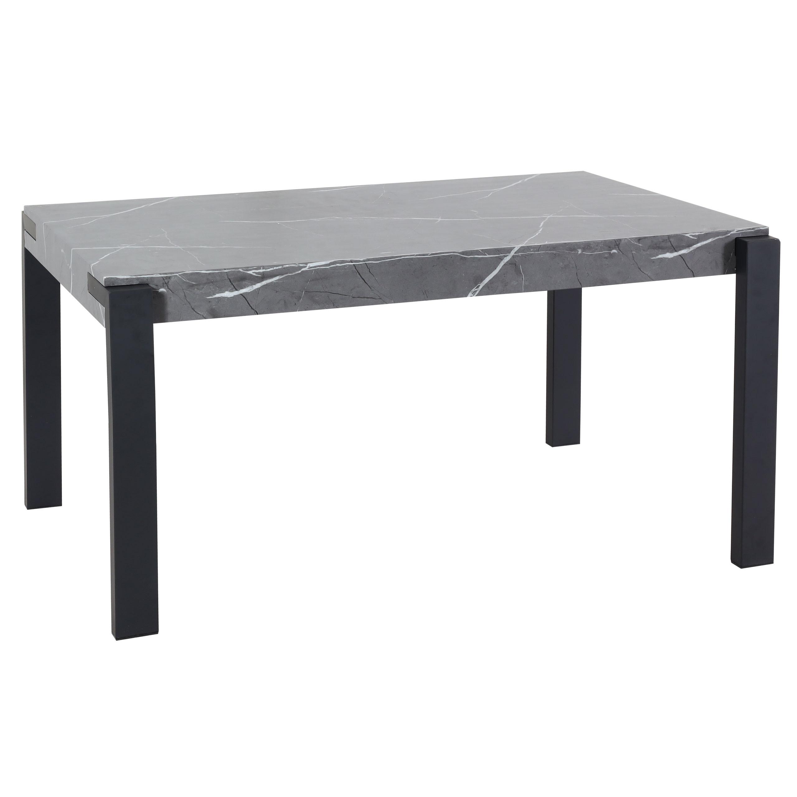 ESSTISCH rechteckig Grau - Grau, Holzwerkstoff (80/140/76cm) - MCW