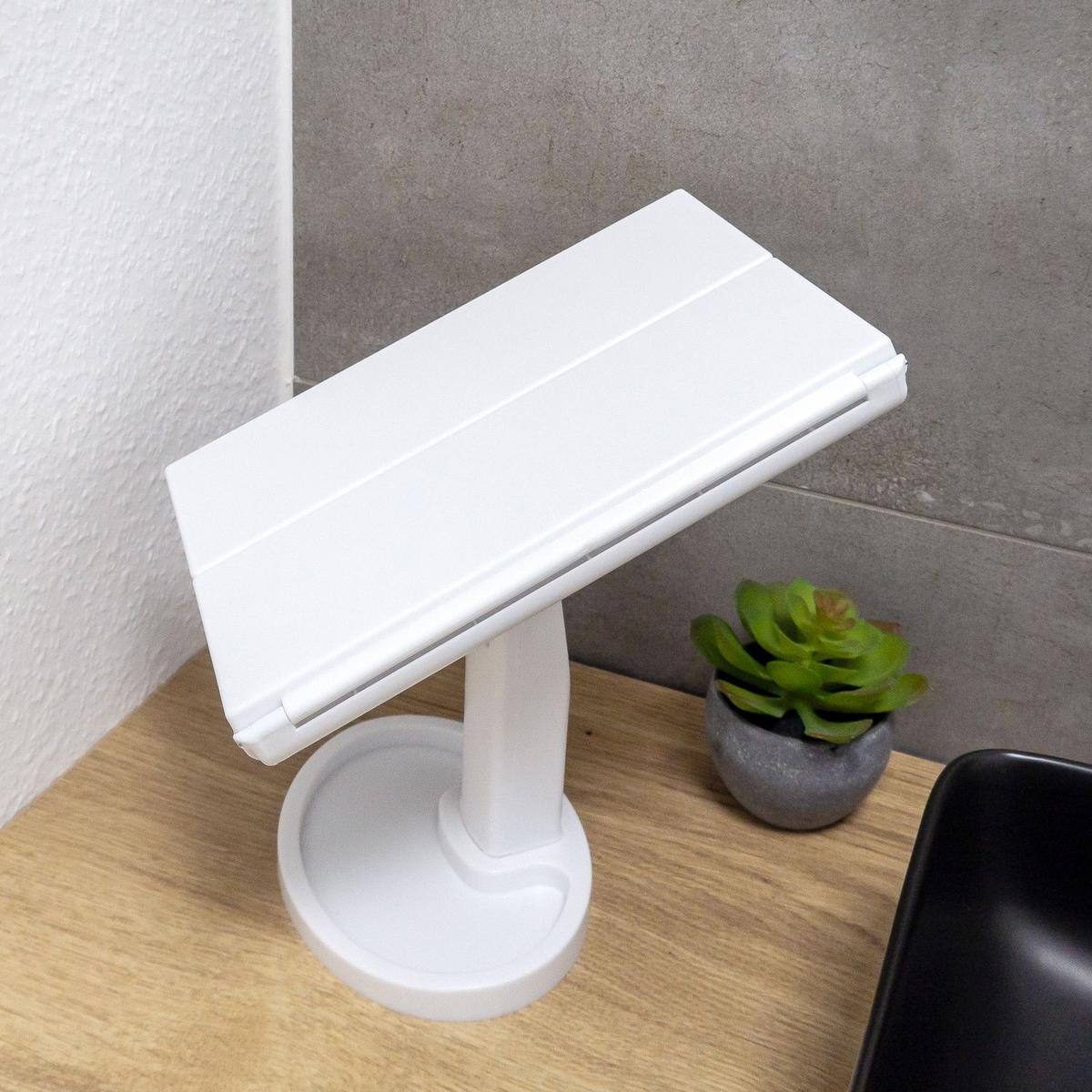 SCHMINKSPIEGEL mit LED und USB Kabel 28/18/11.7 cm - Weiß, Kunststoff (11.7/28/18cm) - Intirilife