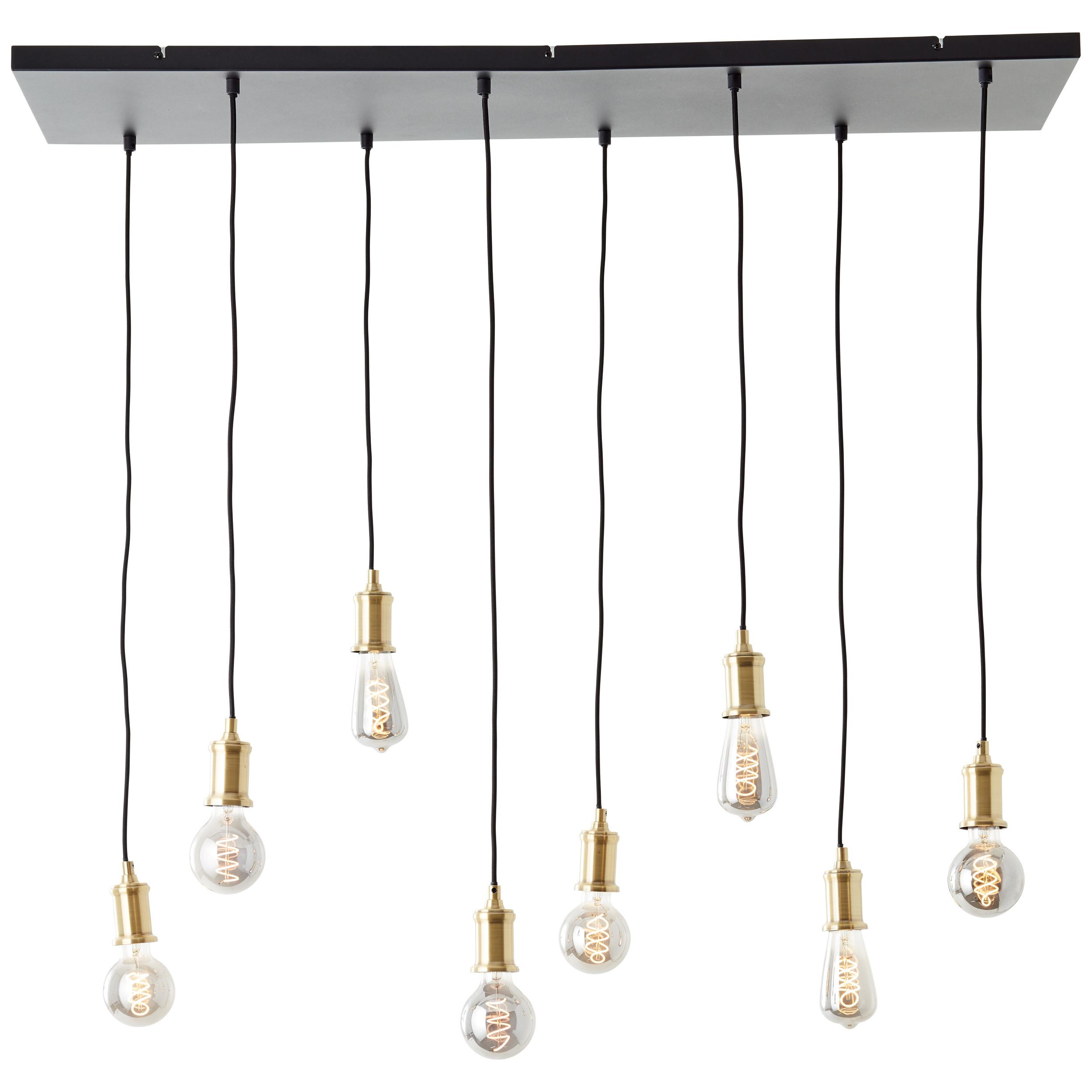 PENDELLEUCHTE Darcia 99815/06 - Schwarz, Metall (110/34.8/133cm) - Brilliant