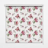 INNENROLLO - Fensterrollo - Rollo - 140x140 cm - Rosa Blume - Pink, Kunststoff (140/140/0.5cm) - TULUP