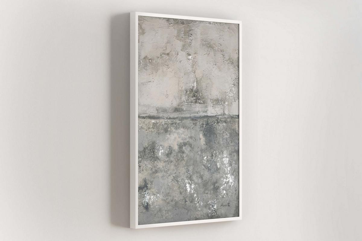 ACRYLBILD HANDGEMALT 80/120 cm - Grau, Holz/Textil (80/120cm) - KUNSTLOFT
