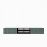LOWBOARD ROVA 300/41/40 cm, Hängender TV-Schrank Schwarz / Grün - Schwarz/Grün, Holzwerkstoff (300/41/40cm) - MASSENO