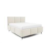 POLSTERBETT Miami Komplettset - Creme, Holzwerkstoff/Textil (140/200cm) - Fun Möbel
