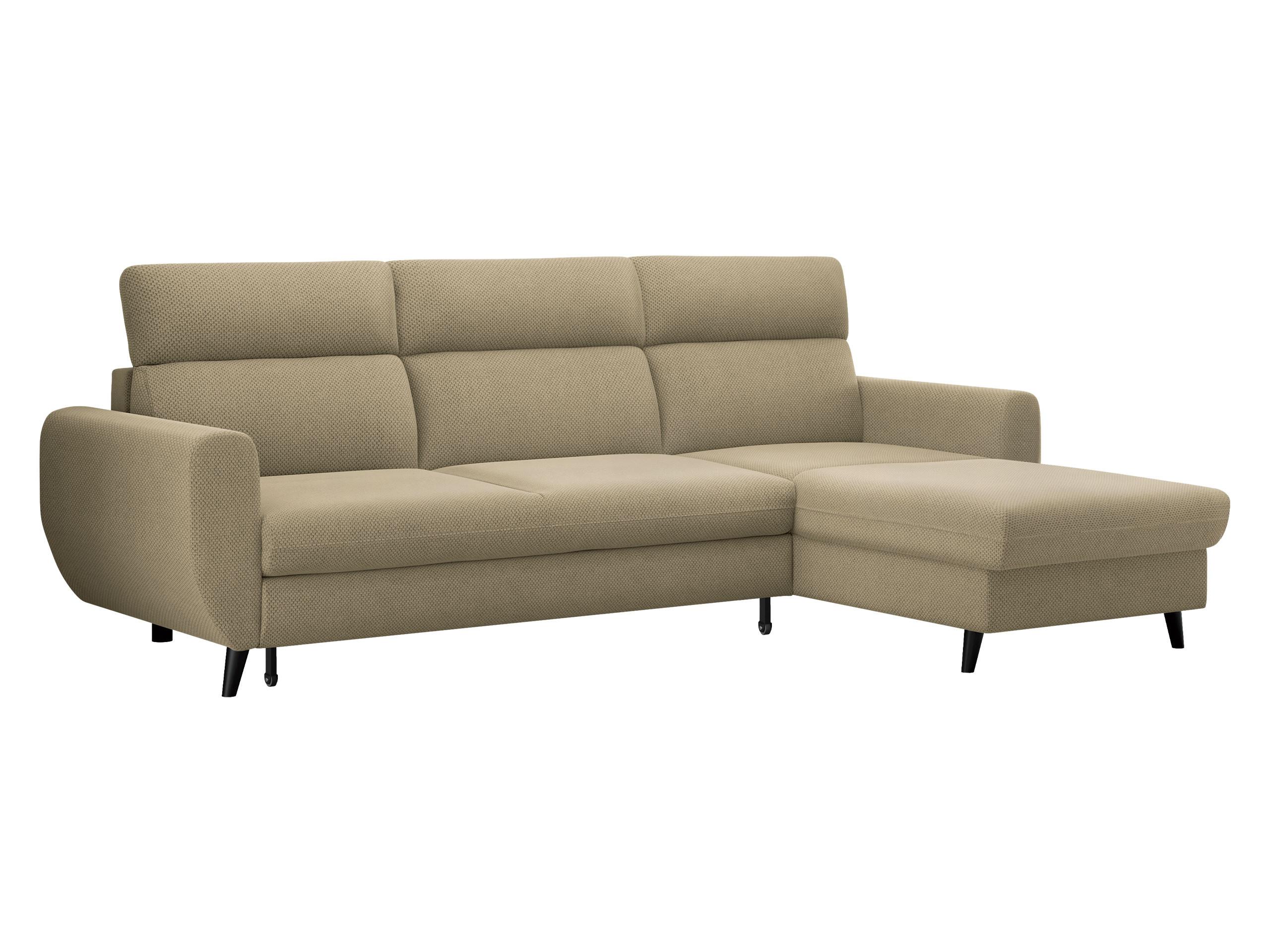 ECKSOFA Torro Mini, Seite: Rechts - Beige, Holz/Textil (258/168cm) - MIRJAN24