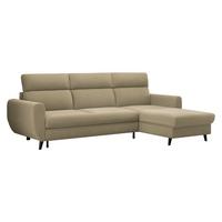 ECKSOFA Torro Mini, Seite: Rechts - Beige, Holz/Textil (258/168cm) - MIRJAN24