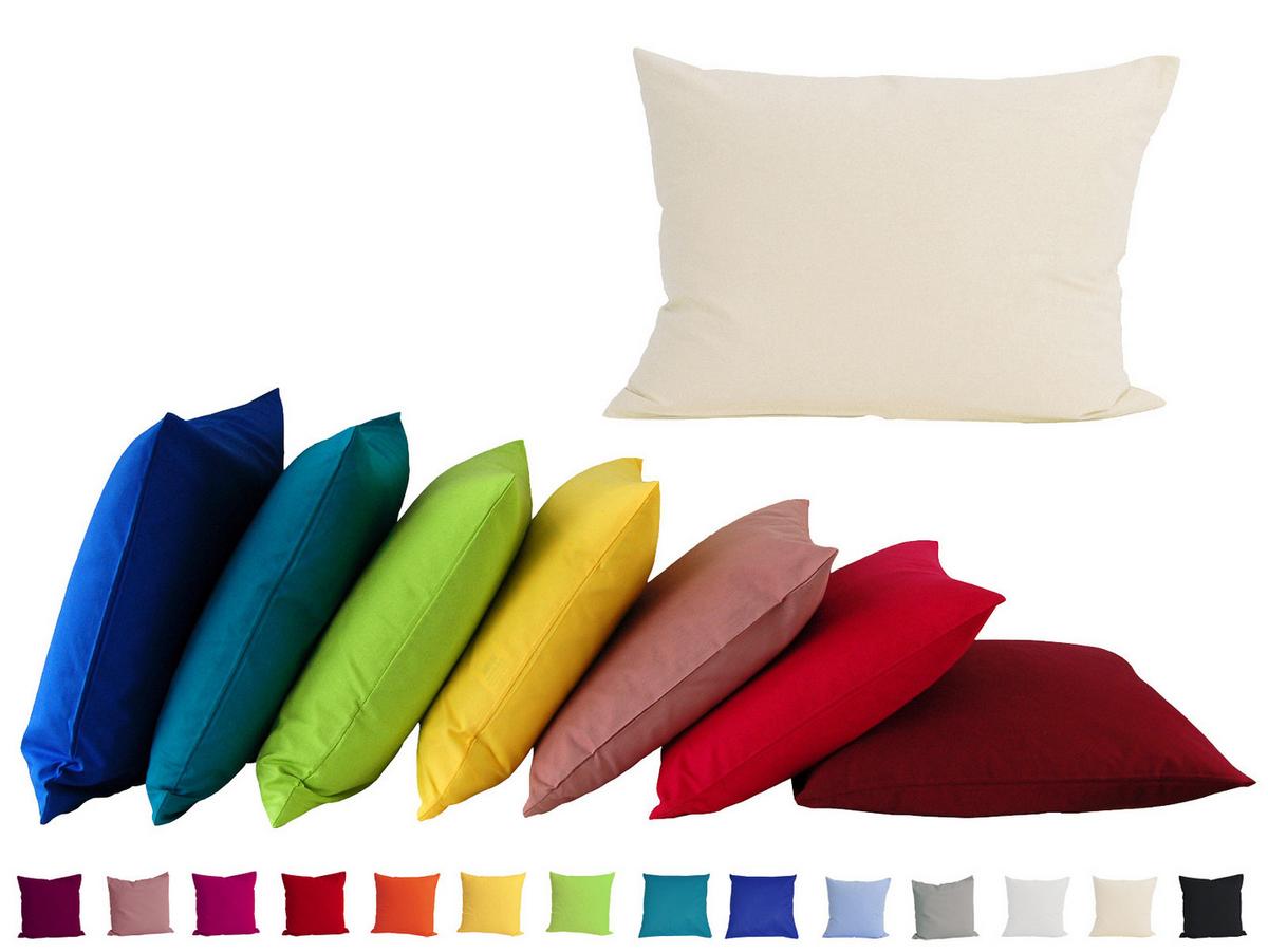 KISSENBEZUG Basic 100% Baumwolle royal 60/40 cm - Blau, Textil (40/60cm) - beties Heimtextil