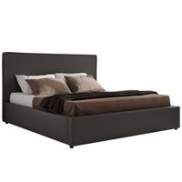 POLSTERBETT CORIVO CLASSIC 180/200 - Grau Kunstleder - Multipocket-Matratze - Grau, Textil (180/200cm) - MKS