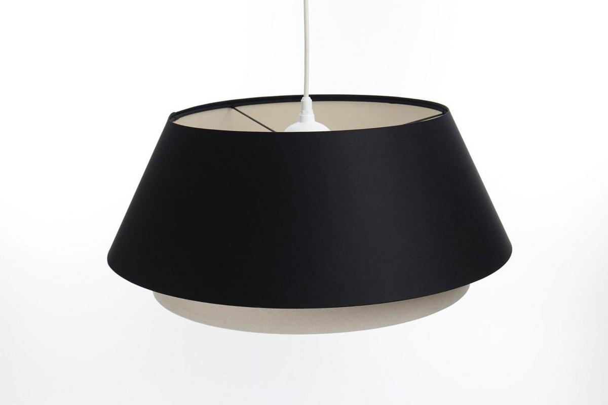 HÄNGELEUCHTE Schwarz 50/22 cm - Schwarz, Kunststoff (50/1.3/22cm) - ONZENO