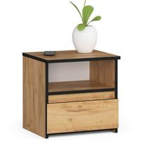 NACHTTISCH Eiche Craft 40/40/35 - Eiche San Remo, Holzwerkstoff (40/40/35cm) - RAUMHIRSCH FURNITURE