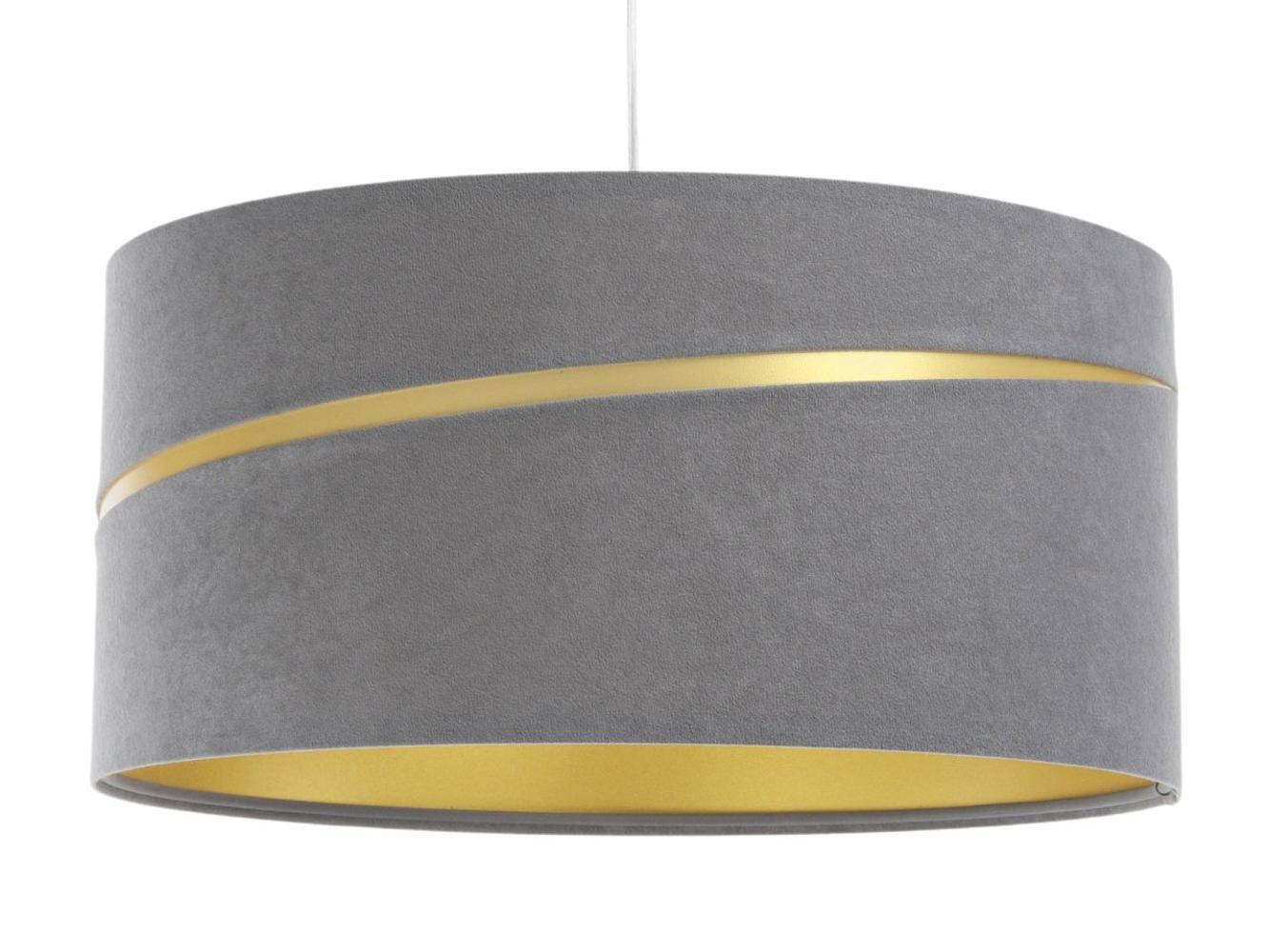 HÄNGELEUCHTE Grau 50/25 cm - Goldfarben/Grau, Kunststoff (50/0.4/25cm) - ONZENO