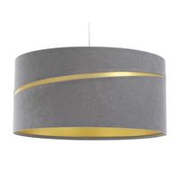 HÄNGELEUCHTE Grau 40/20 cm - Goldfarben/Grau, Kunststoff (40/0.4/20cm) - ONZENO