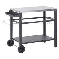 SERVIERWAGEN Schwarz Spiazzi - Silberfarben/Schwarz, Metall (60/83/115cm) - Beliani
