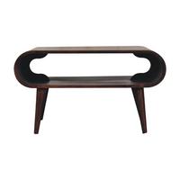 COUCHTISCH California Walnuss-Finish, 1 Regal, Dunkelbraun - Dunkelbraun, Mangoholz/Holz (80/50/44cm) - Artisan Furniture