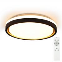 LED-DECKENLEUCHTE Daniel 30/30/6 cm - Schwarz, Kunststoff (30/30/6cm) - Nettlife
