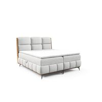 BOXBETT Charlie - Hellgrau, Holzwerkstoff/Textil (140/200cm) - Fun Möbel
