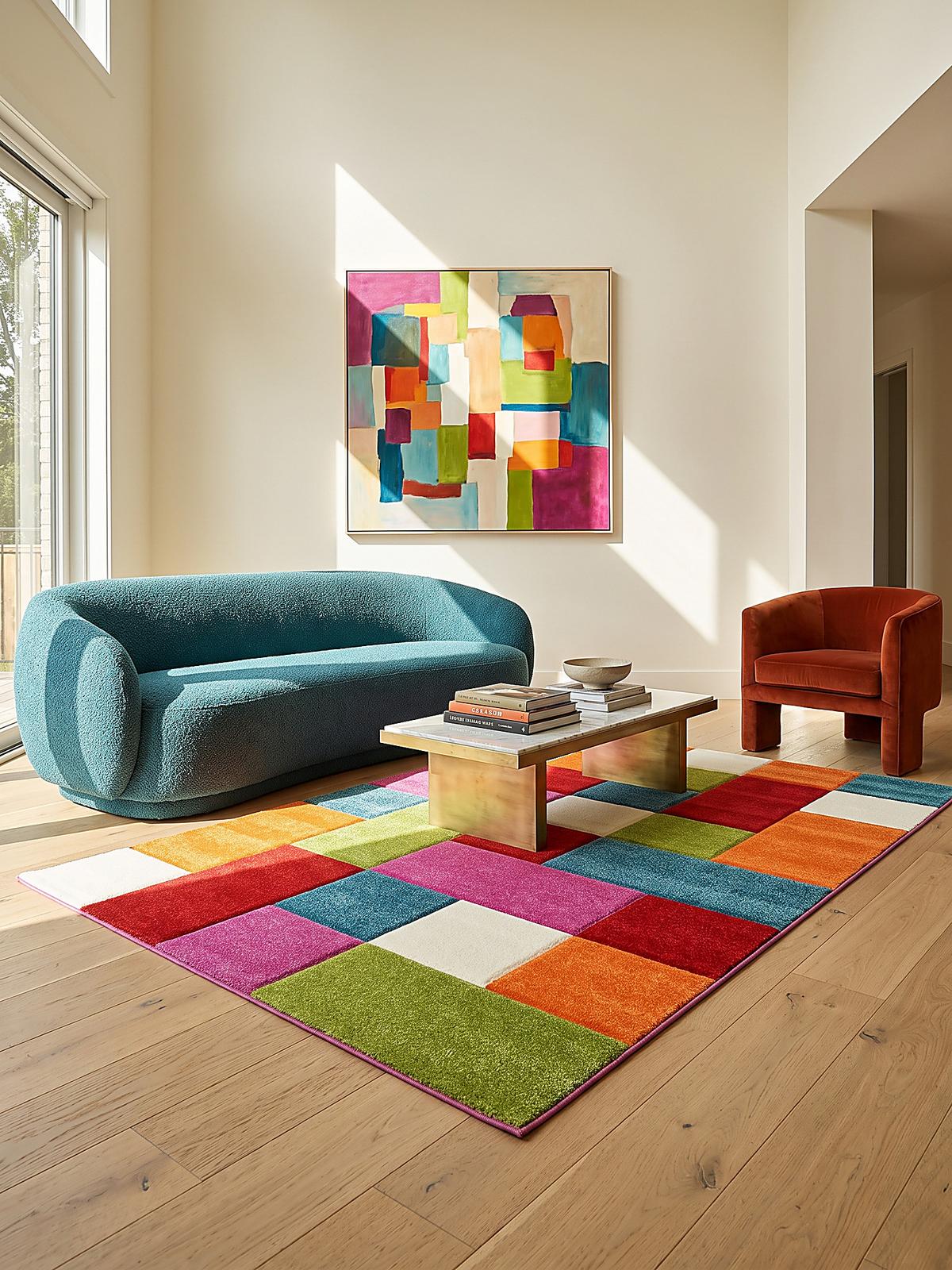 KINDERTEPPICH Kurzflor Patchwork CASOLA Polypropylen Mehrfarbig 80 x 150 cm - Multicolor, Textil (80/150cm) - KADIMA DESIGN
