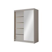 SCHIEBETÜRENSCHRANK Lungo III - Goldfarben/Naturfarben, Holzwerkstoff/Metall (120/200/58cm) - MIRJAN24
