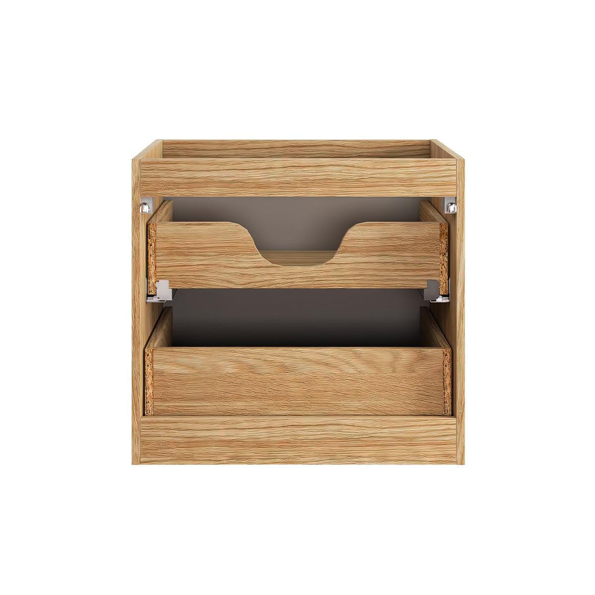 WASCHTISCH 60cm Elora Beige und Holz - Braun, Holzwerkstoff (60/57/46cm) - Petits-meubles