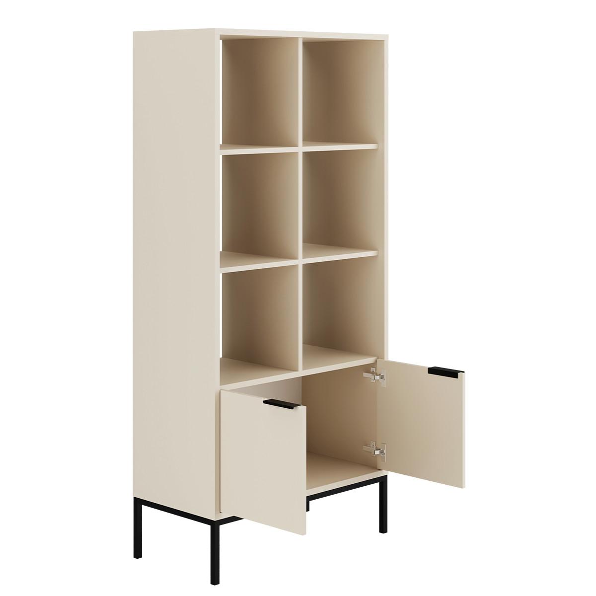 BÜCHERREGAL Seattle Kaschmir - Beige, Holzwerkstoff (80/171.3/40cm) - Petits-meubles
