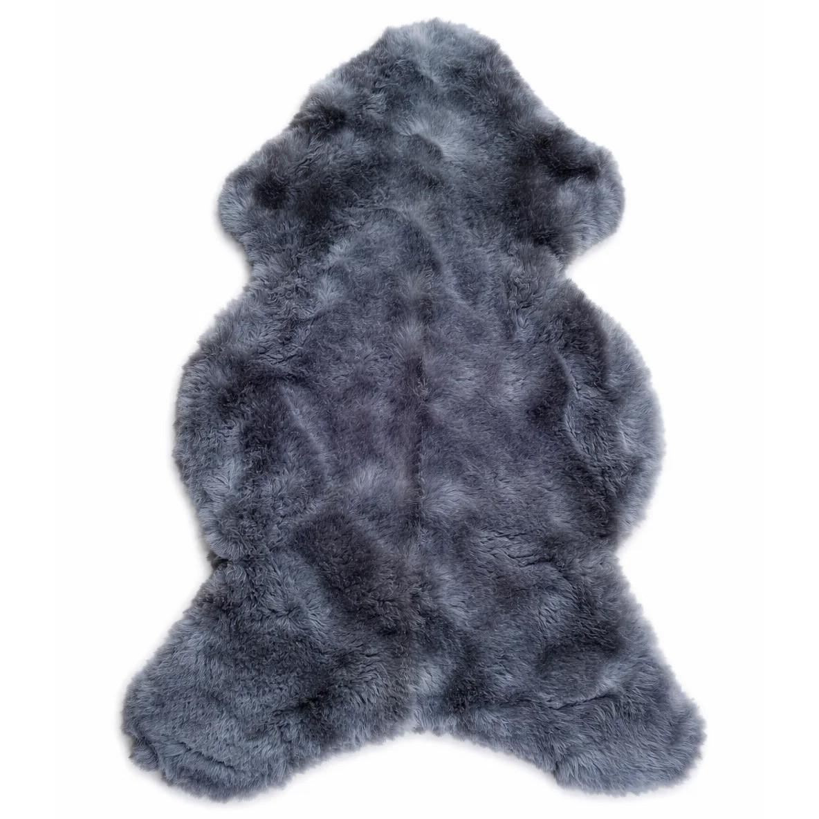 SCHAFFELL Premium Merino Lammfell Silber Grau geschoren ca. 125 cm - Silberfarben/Grau, Fell (70/125cm) - Provellus