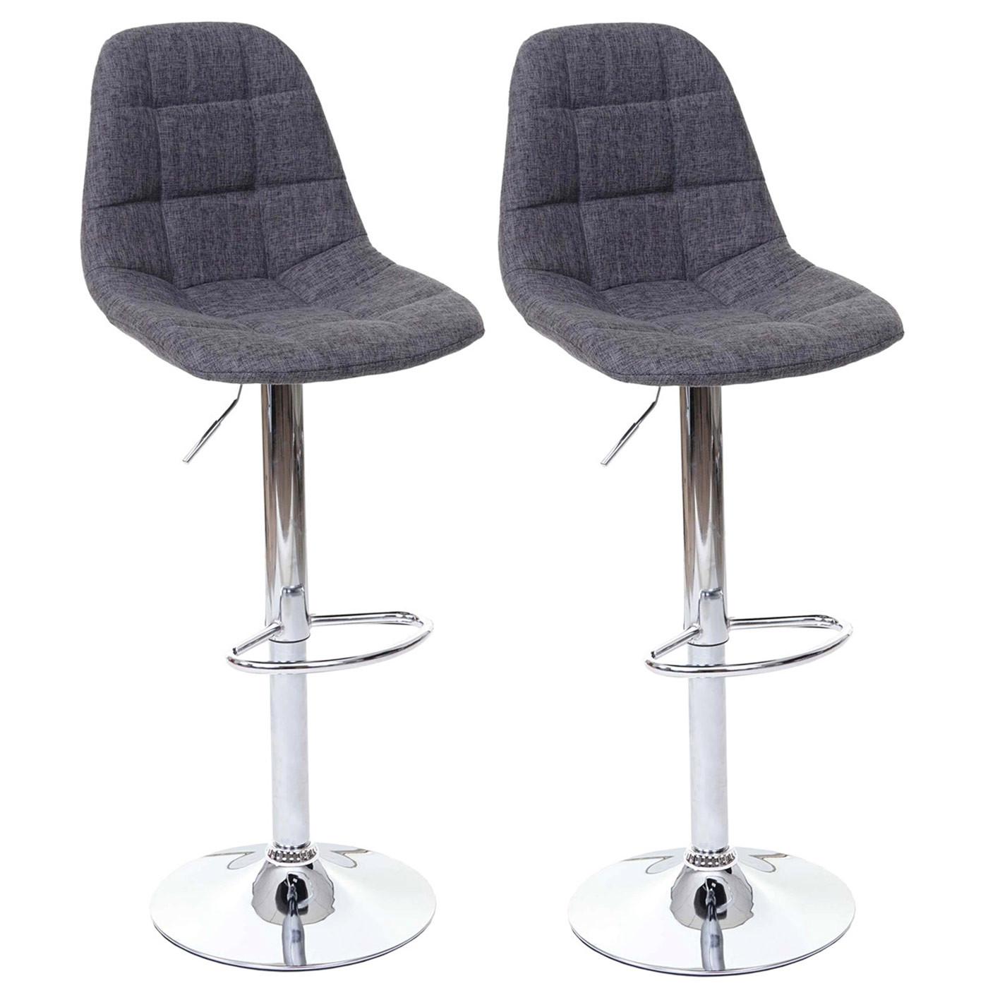 BARHOCKER Grau 2er-Set - Grau, Textil (43/115/47cm) - MCW
