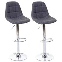 BARHOCKER Grau 2er-Set - Grau, Textil (43/115/47cm) - MCW