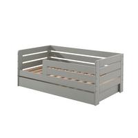 JUNIORBETT Karie 144x56x70 aus Massivholz+MDF in Grau - Grau, Holz (70/140cm) - 58aufmkessel