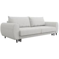 3-SITZER SCHLAFSOFA Cortez silber - Silberfarben/Schwarz, Textil (251/76/95cm) - Beautysofa