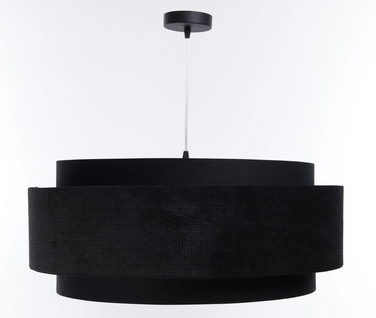 HÄNGELEUCHTE Schwarz 60/25 cm - Schwarz, Kunststoff (60/1/25cm) - ONZENO