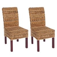 ESSZIMMERSTUHL Braun 2er-Set - Braun, Holz (46/96/41cm) - MCW