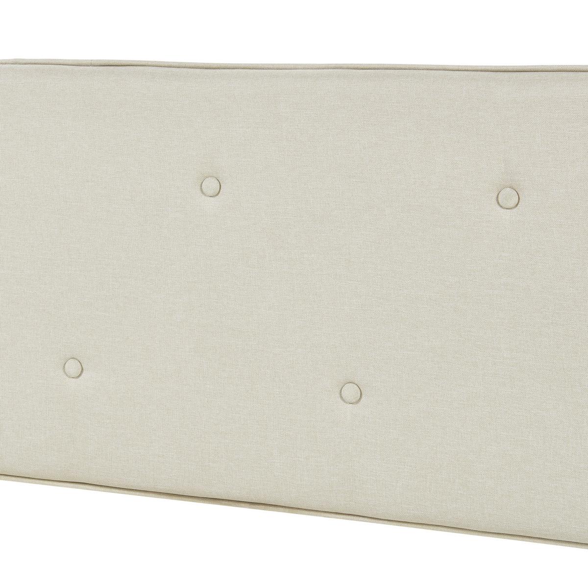 KOPFTEIL Tokke - Beige, Holzwerkstoff/Textil (160/4/52cm) - [en.casa]