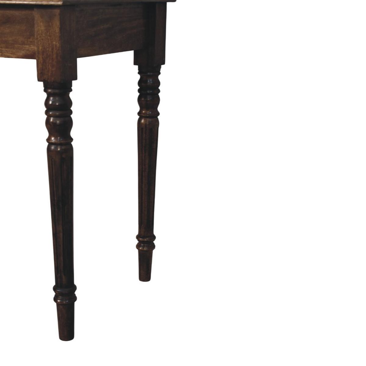 SCHREIBTISCH Klassisches Grau-Finish, 1 Schublade, Braun - Braun, Holz (80/45/80cm) - Artisan Furniture