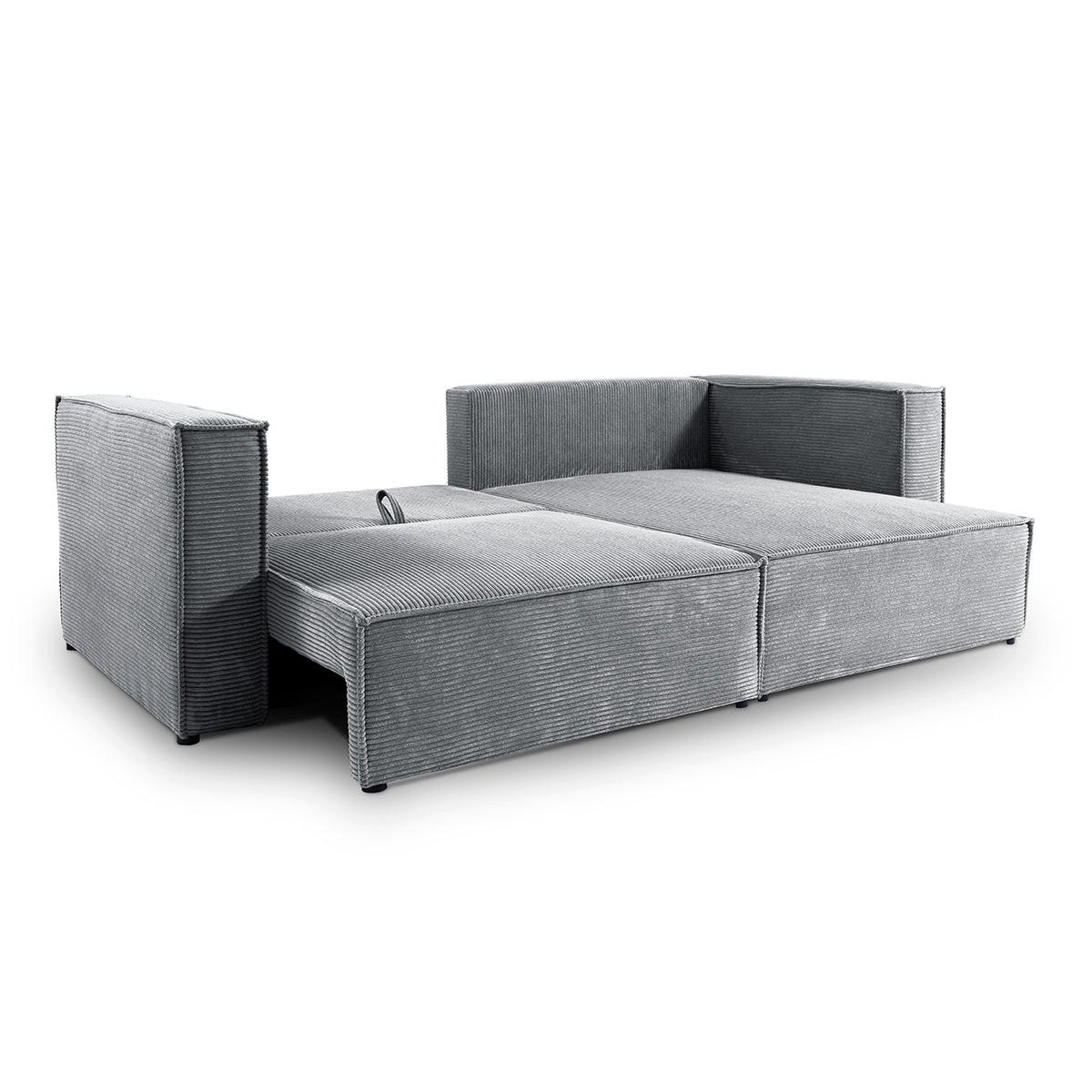 SOFA Jimmy 3 Sitzplätze Hellgrau - Grau, Holz (245/77/148cm) - Petits-meubles