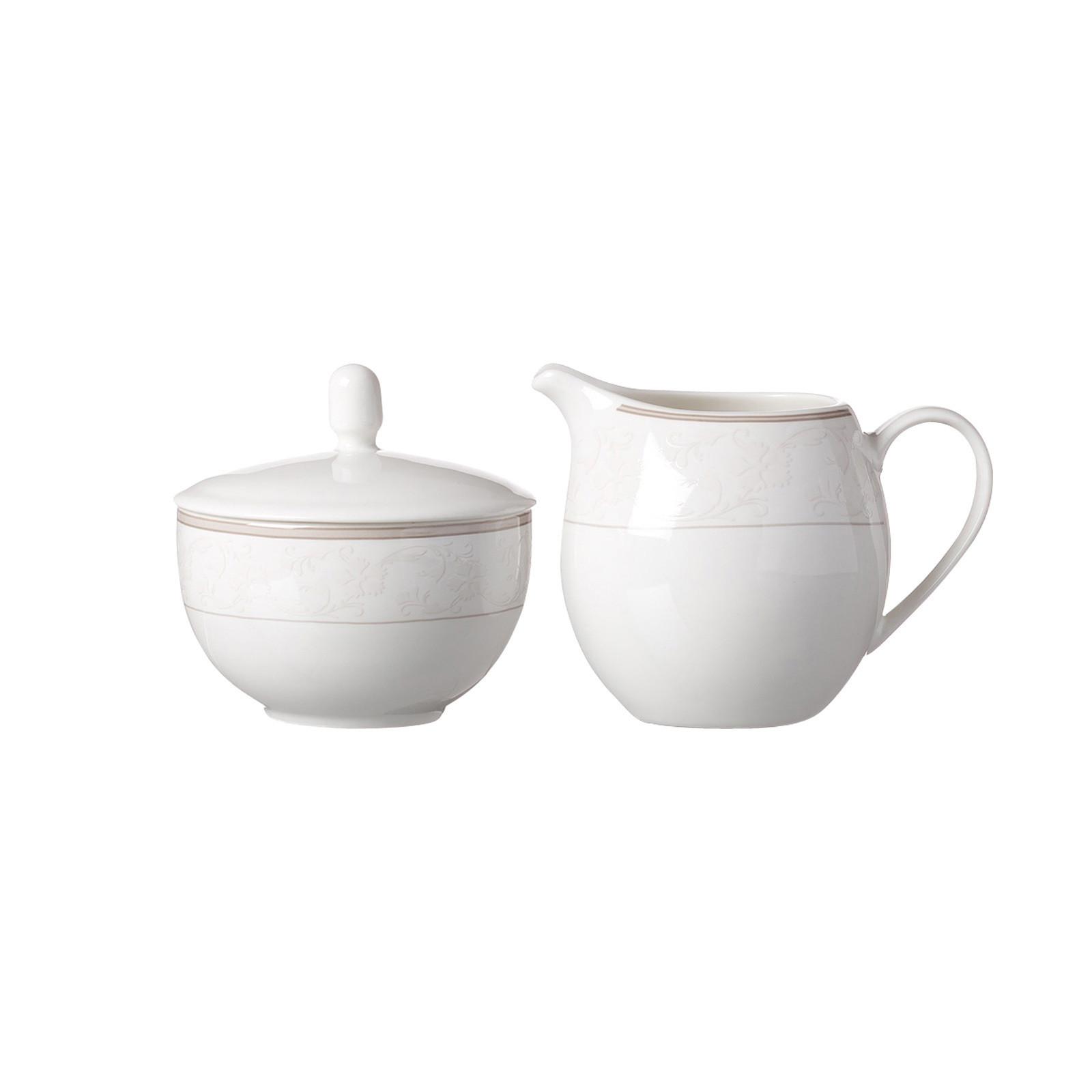 MILCH- UND ZUCKER-SET Isabella beige 2er Set - Beige, Keramik (1/2cm) - Ritzenhoff Breker