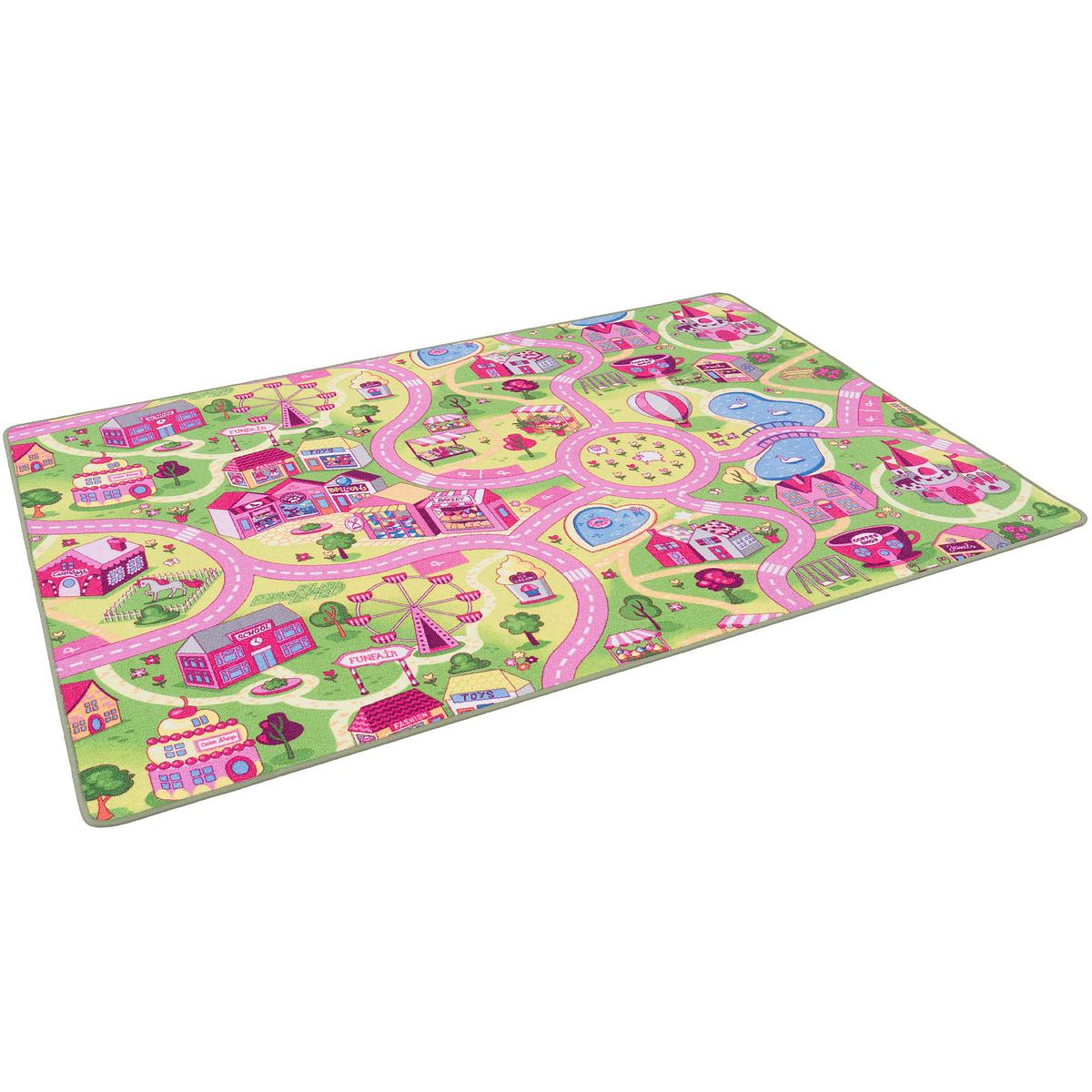 STRASSENTEPPICH BEIDSEITIG STRASSENLANDSCHAFTEN - Rosa, Textil (200/200cm) - Snapstyle