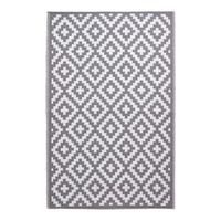 OUTDOORTEPPICH Zoe, geometrisch gemustert 180/270 cm - Hellgrau, Kunststoff (180/270cm) - Homescapes