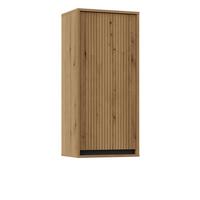 HÄNGESCHRANK Osaka Eichenholzoptik Evoke 46 cm - Eichefarben/Schwarz, Holzwerkstoff (45.8/100/32cm) - Selsey