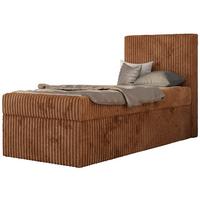 JUGENDBETT TILIO 90/200 - Orange - H3 - Rechts Seite - Orange, Textil (200/90cm) - MKS