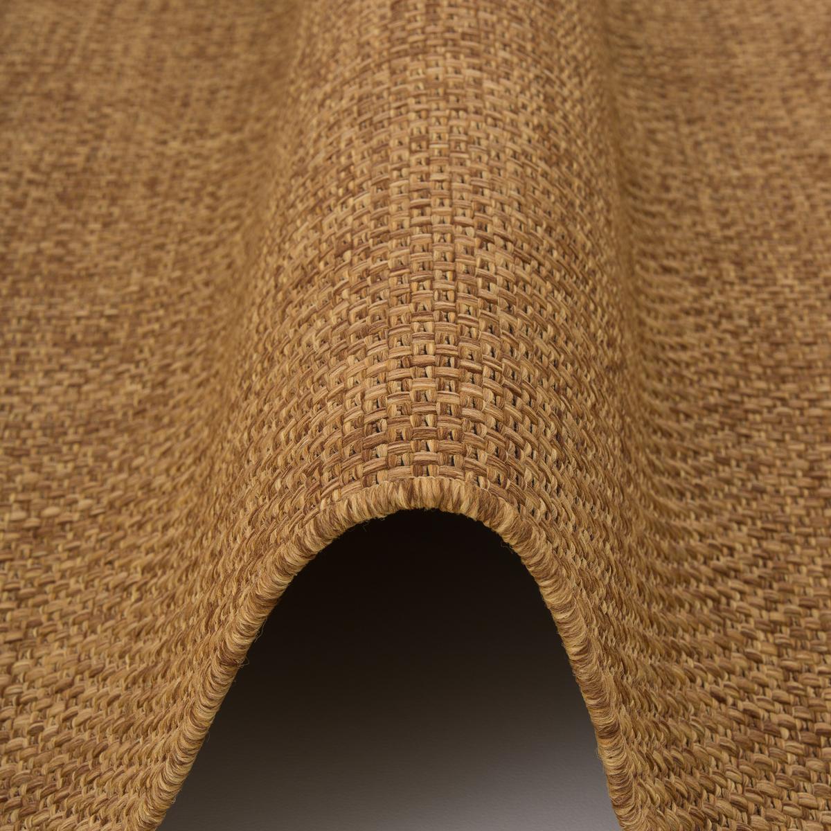IN- & OUTDOOR FLACHGEWEBE TEPPICH PORTO RUND - Braun, Textil (200/200cm) - Snapstyle