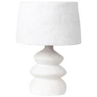 TISCHLEUCHTE Weiß Arapey - Weiß, Papier (23/23/39cm) - Beliani
