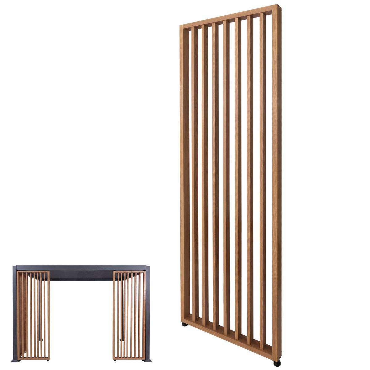 SEITENWAND FÜR PERGOLA Braun - Braun, Metall (68/220/6cm) - MCW