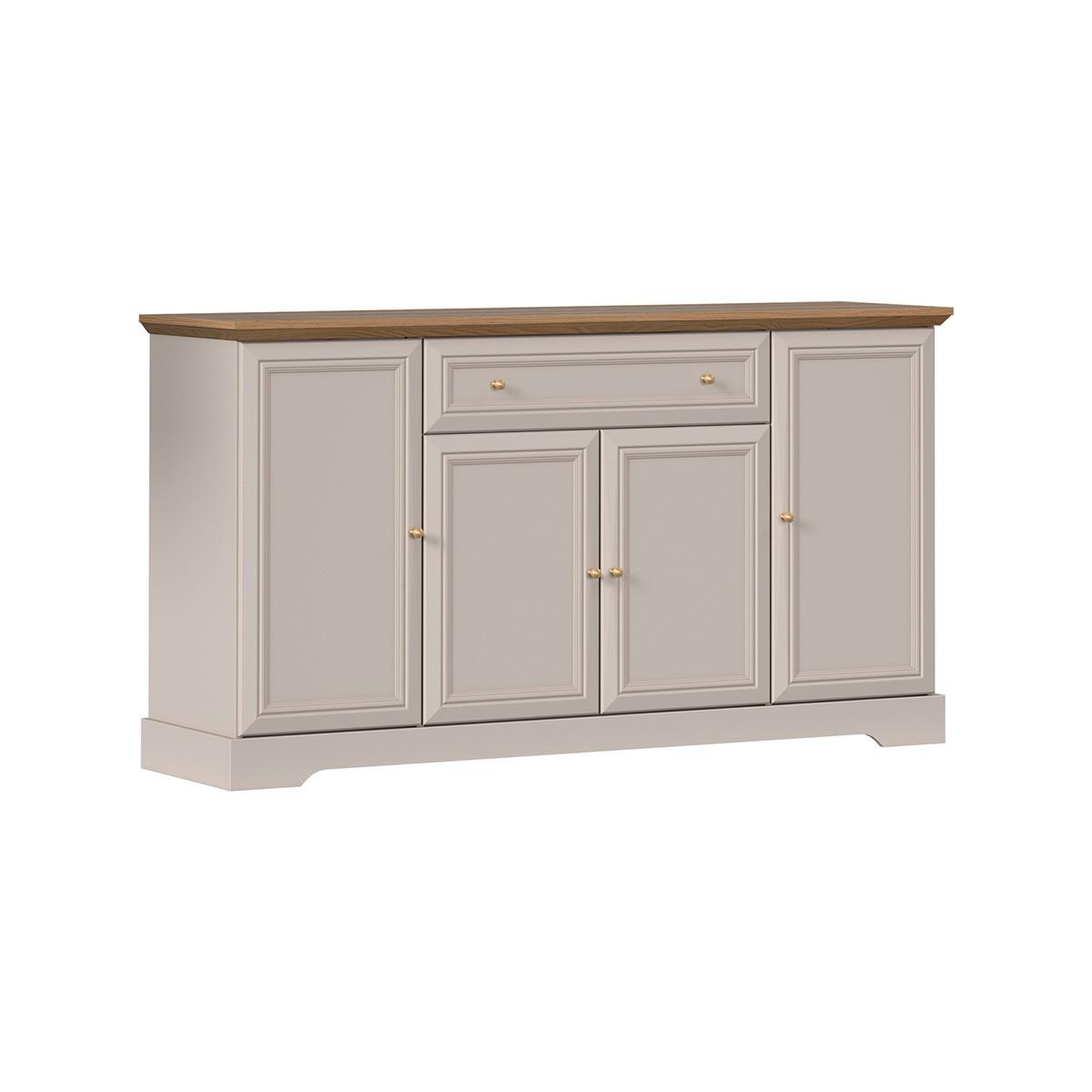 SIDEBOARD Dulci Kaschmir und Holz - Beige, Holzwerkstoff (164.7/91.5/46.2cm) - Petits-meubles