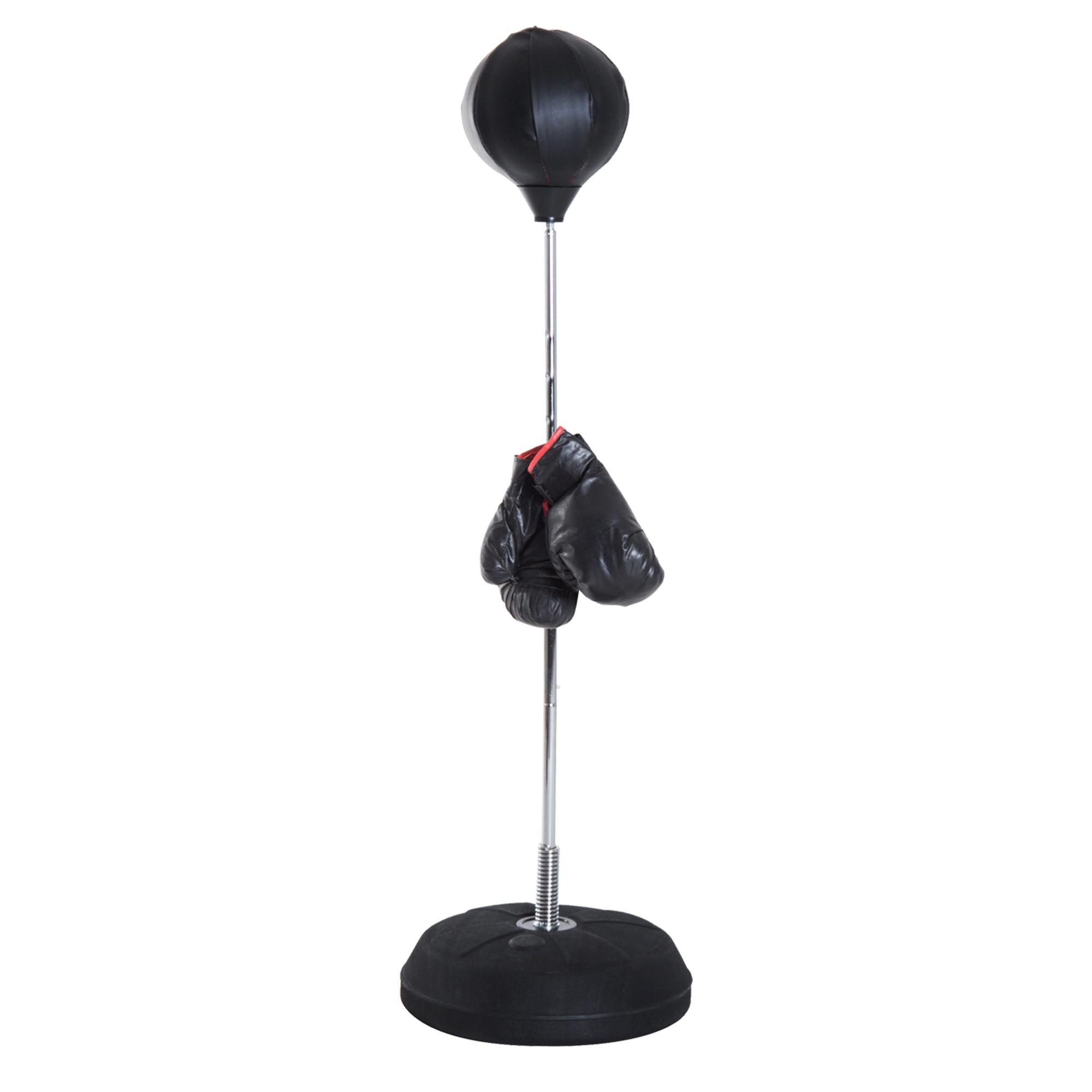 BOXSACK, Kunststoff, Schwarz, 43L x 43B x 144H cm - Schwarz, Kunststoff (43/43cm) - HOMCOM