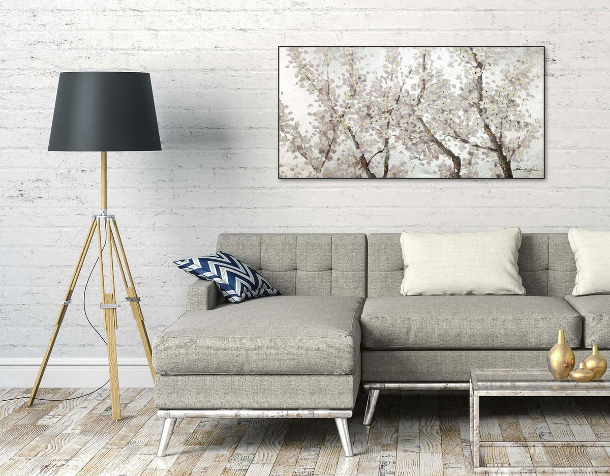 ÖLGEMÄLDE 120/60 cm - Weiß, Holz/Textil (120/60cm) - KUNSTLOFT