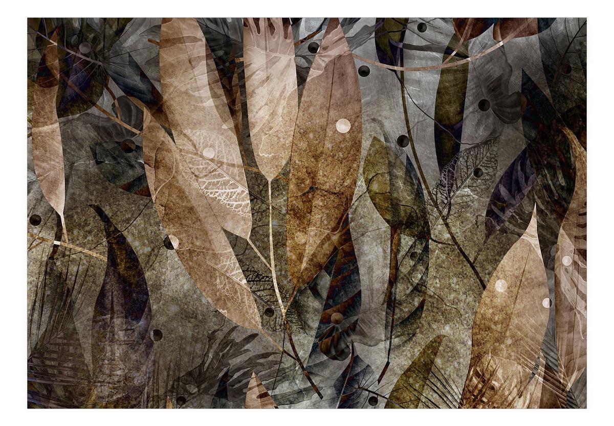 SELBSTKLEBENDE FOTOTAPETE 98/70 cm - Braun/Grün, Kunststoff/Textil (98/1cm) - KUNSTLOFT
