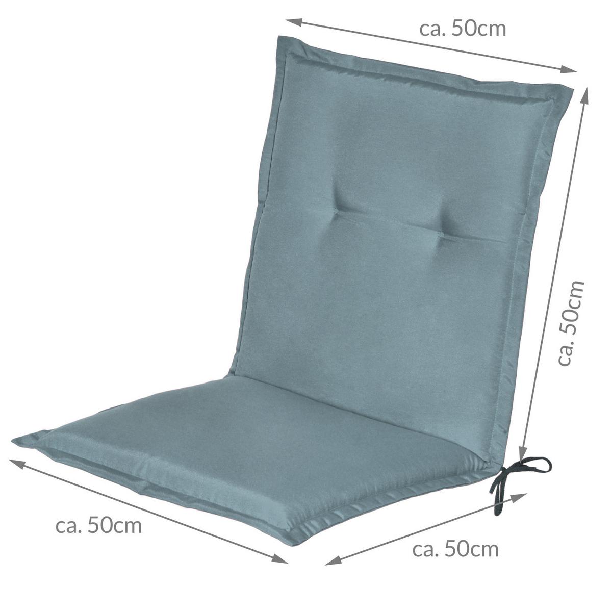 NIEDERLEHNER Loft NL 100x50x6cm Taubenblau (2tlg) - Blaugrau, Textil (50/100cm) - Beautissu 