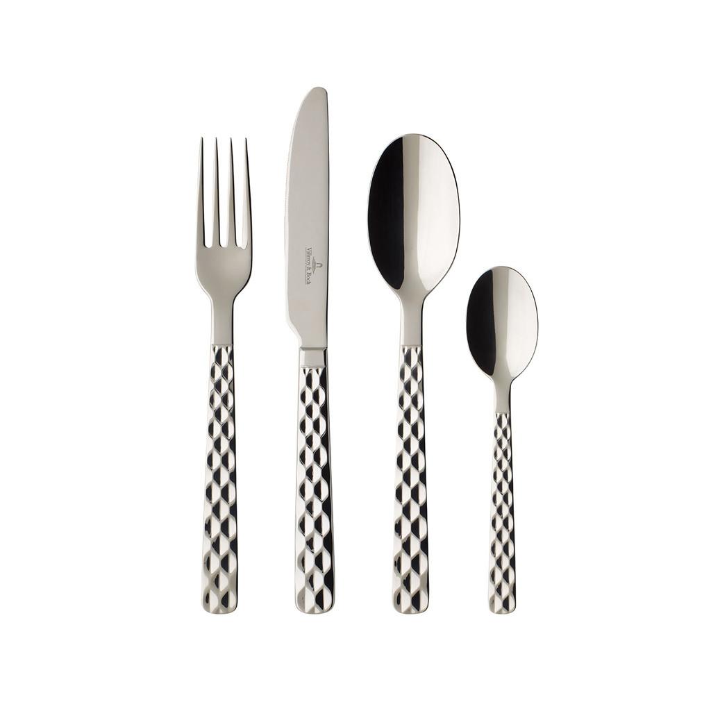 TAFELBESTECK Boston silber 144-tlg. - Silberfarben, Metall - Villeroy & Boch