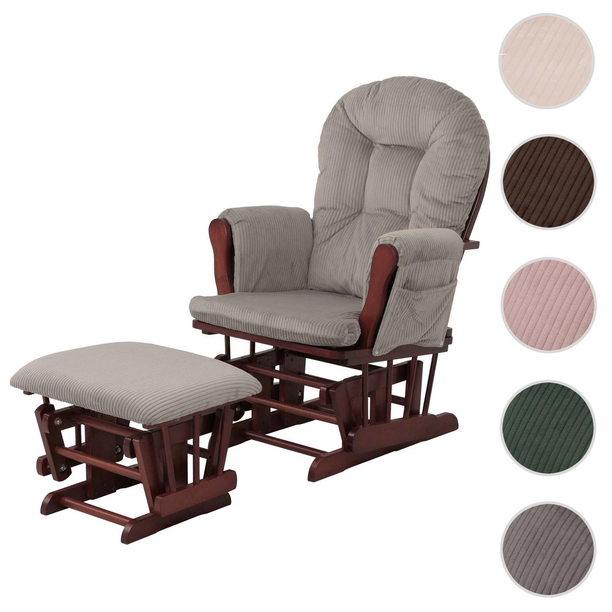 RELAXSESSEL Hellgrau, Braun - Hellgrau/Braun, Textil (74/103/71cm) - MCW